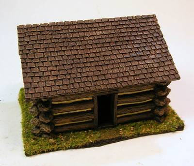 Basic Log Cabin with Shingle Roof